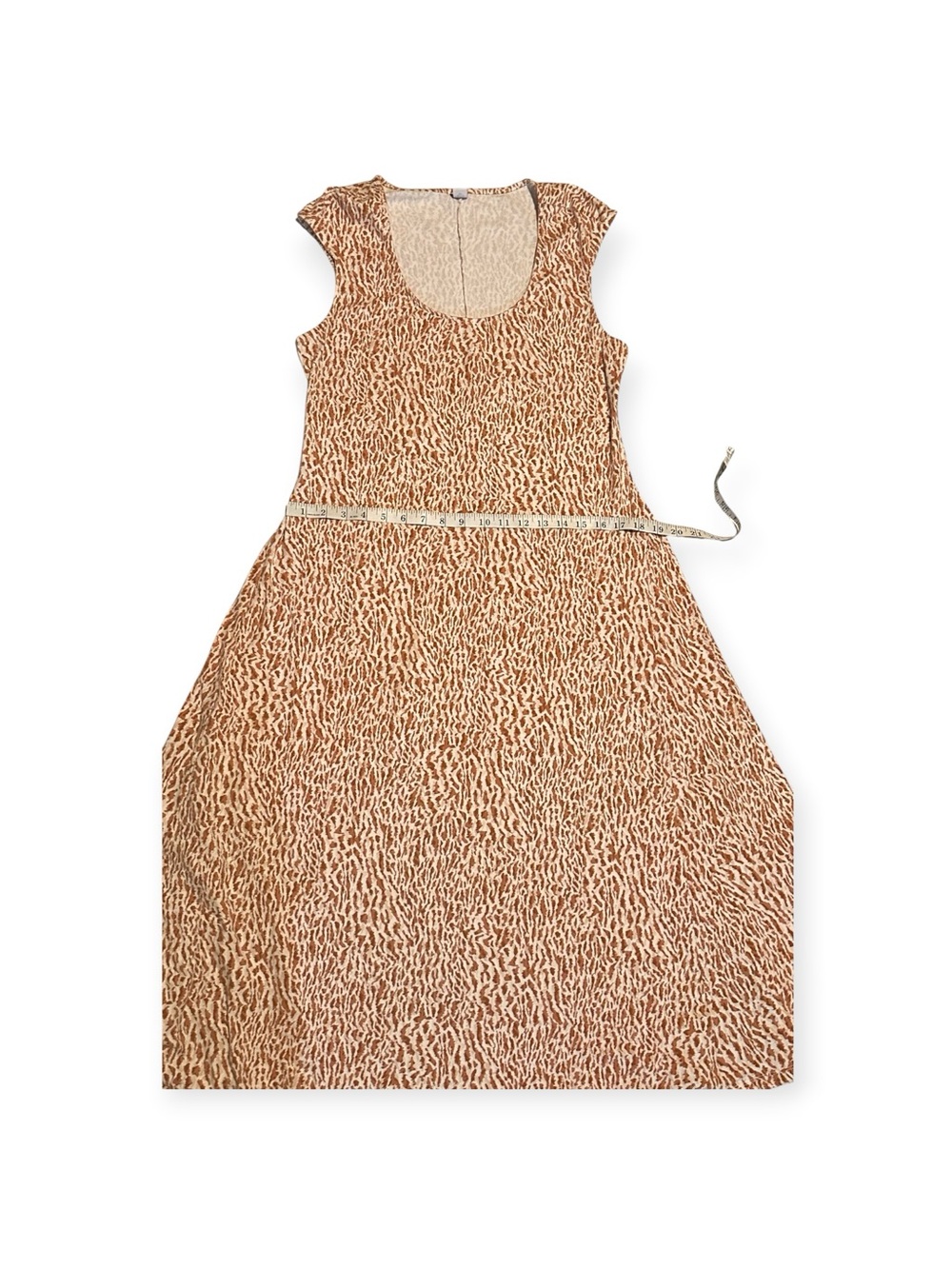 Old Navy Large Sleeveless Peach Print A-Line Midi Dress - Picture 11 of 12